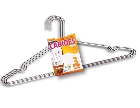 Cabide 3 Unidades - Niquelart