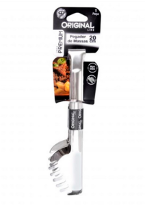 Pegador 20cm Massas Aço Inox Premium