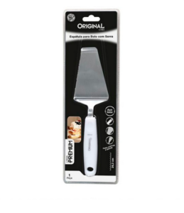 Espatula Para Bolo 26,5cm Aço Inox Com Serra Premium
