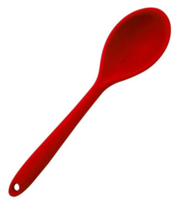 Colher De Silicone 27cm Vermelho/unico