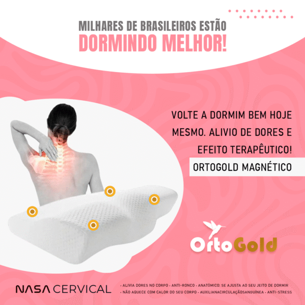 Travesseiro Infravermelho Ortopédico OrtoGold - Imagem 6