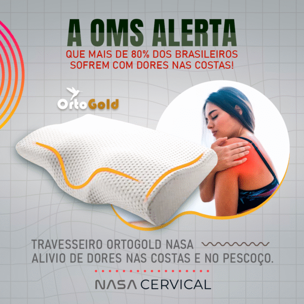 Travesseiro OrtoGold Nasa Cervical Ortopédico - Imagem 7